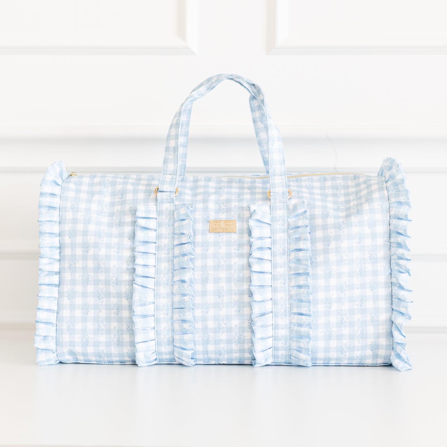 Ruffled Nylon Weekender