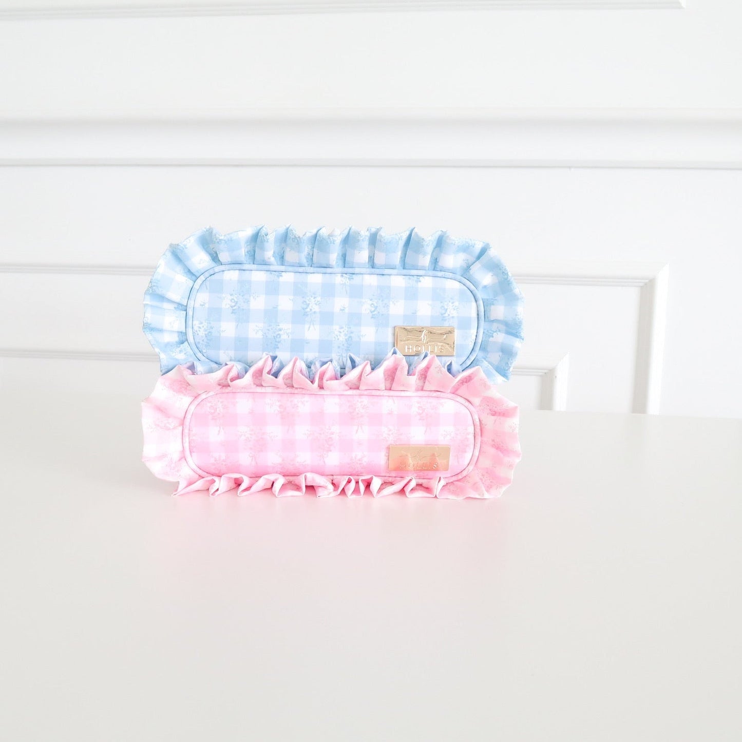 Ruffled Nylon Pencil Bag