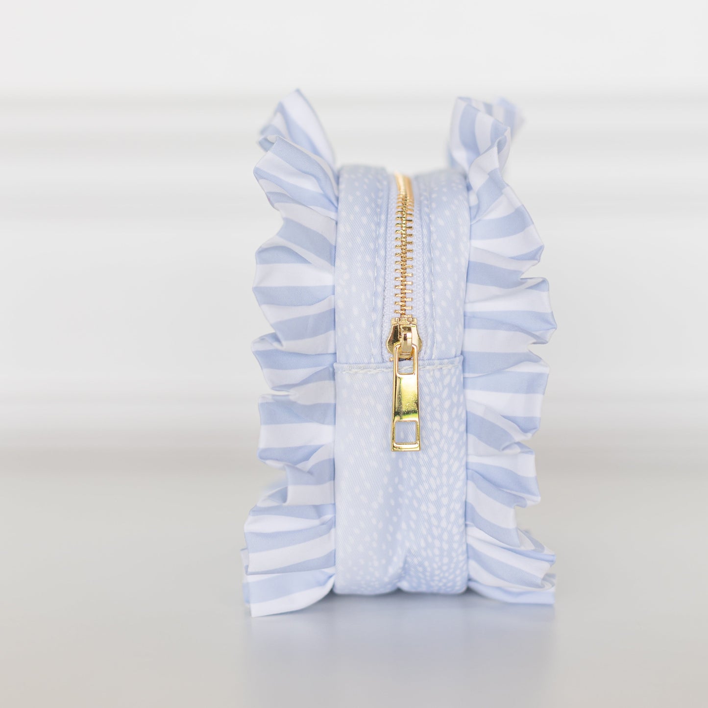 Blue Fawn Ruffled Nylon Tech Organizer